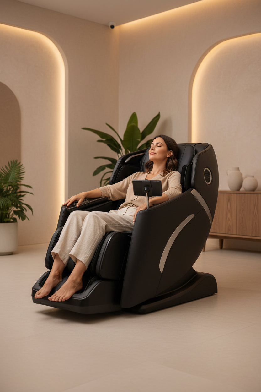 4D Electric Massage Chair | Zero Gravity Recliner with SL-Track & Bluetooth